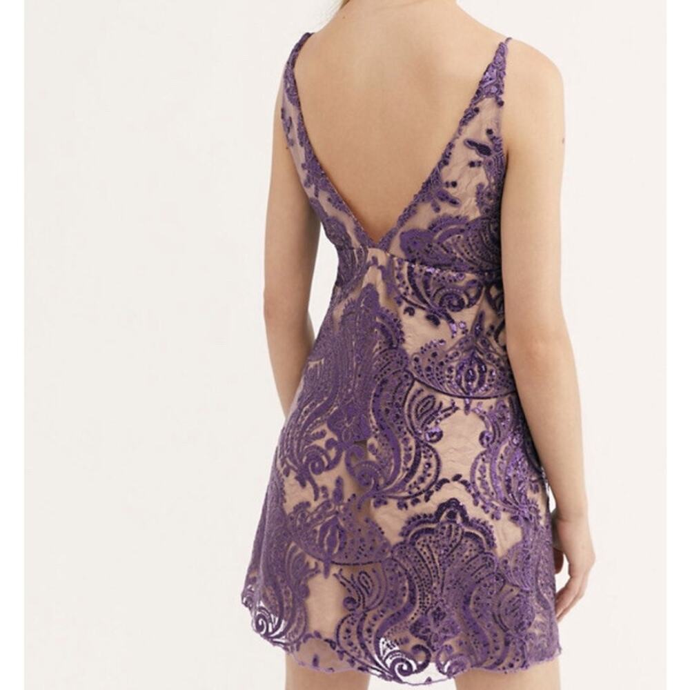 Free People Night Shimmer Mini Dress - Picture 2 of 11